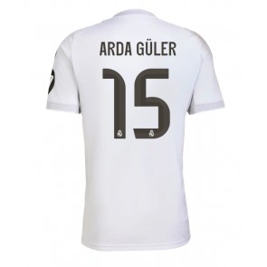 Lacne Muži Futbalové dres Real Madrid Arda Guler #15 2025-26 Krátky Rukáv - Domáci